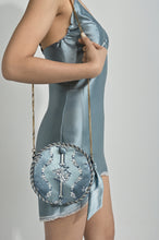 Charger l'image dans la galerie, Sac Ô Jacquard Bleu « Damas »