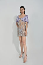 Charger l'image dans la galerie, Mini Rocaille Lavande / Argent Gris