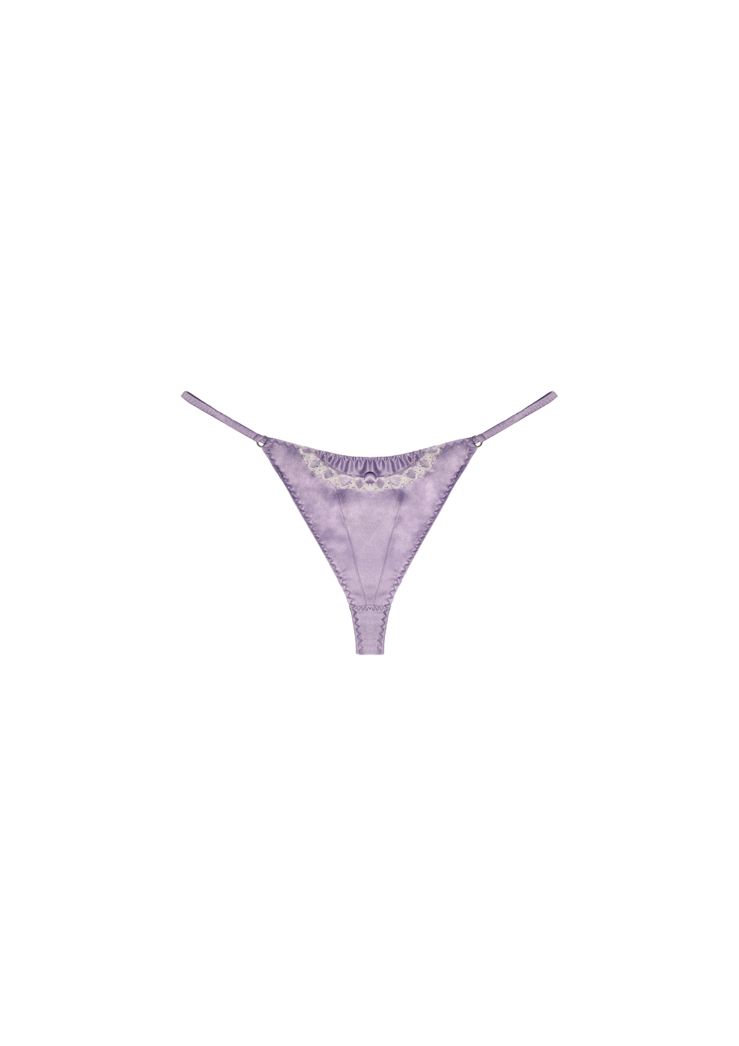 <transcy>String Barcarolle in silk satin Lavender</transcy>